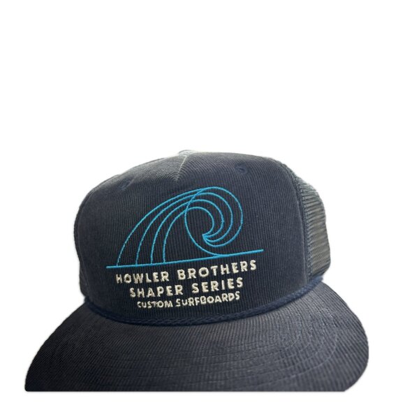 Howler Bros. | Corduroy Trucker Hat | Surf y Style | Navy Blue - Picture 2 of 4